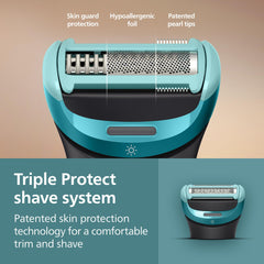 Norelco 9000 pearl-tip shaving for smoother skin comfort
