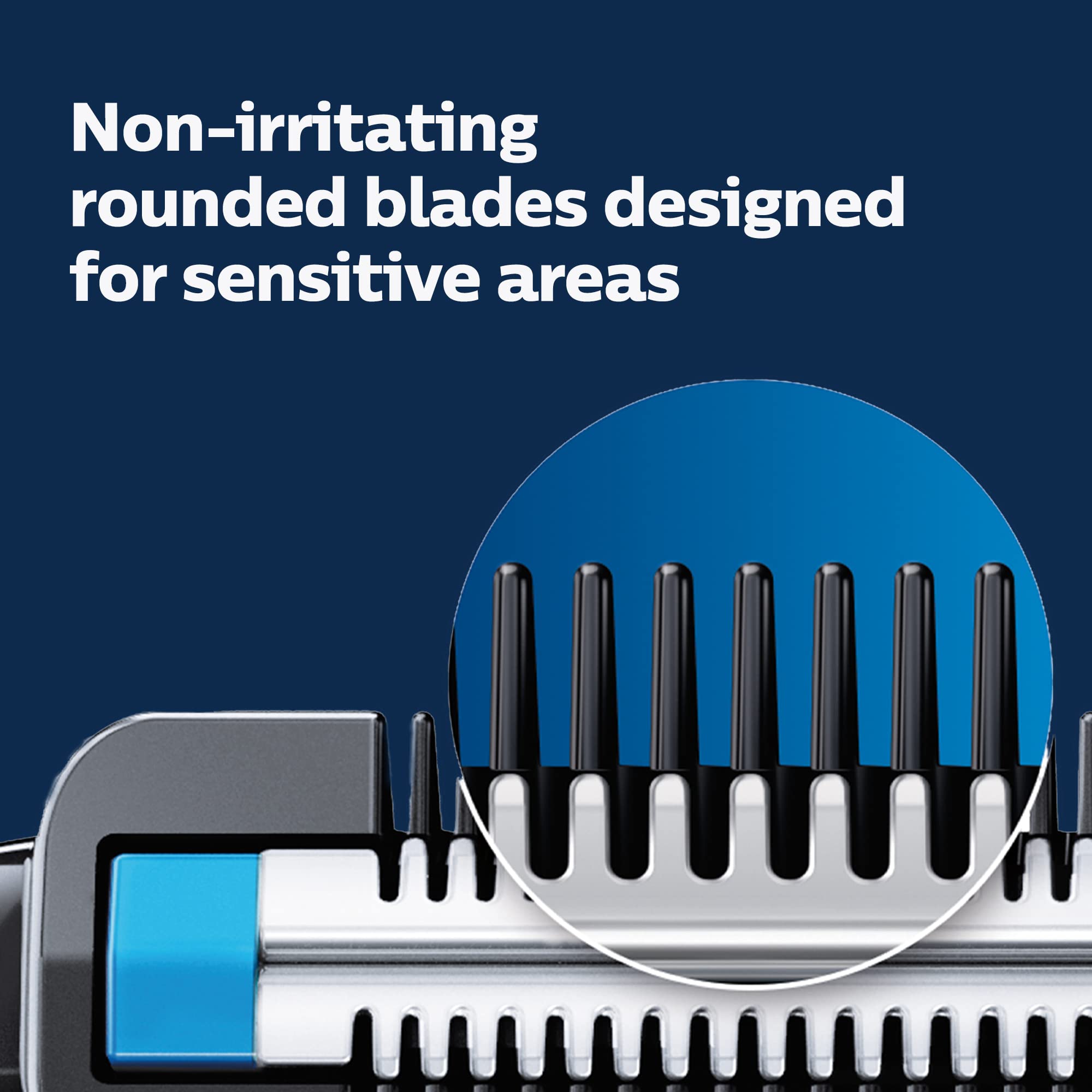Norelco BodyGroom 1100 skin-protector guards skin during trimming