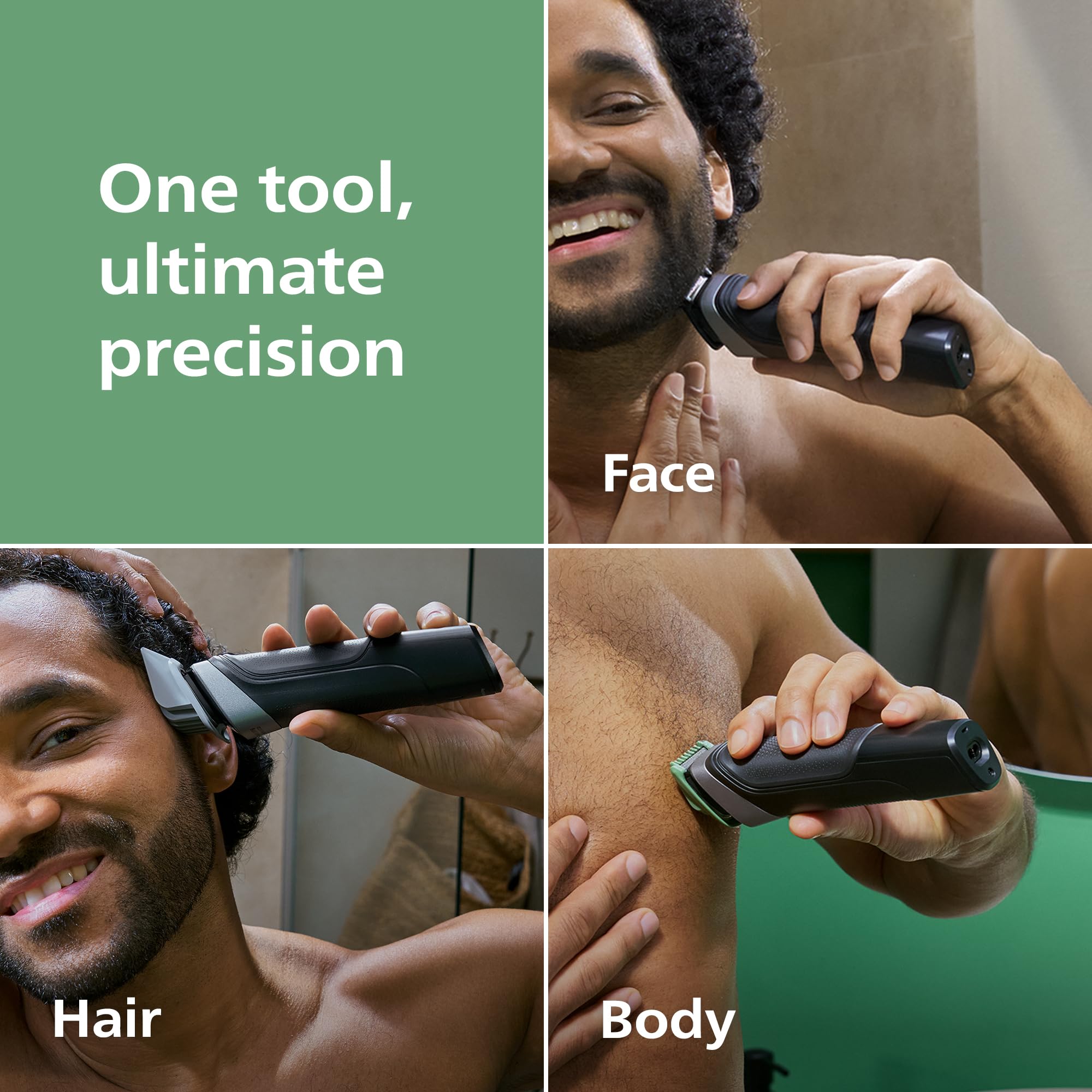 Detail trimmer narrows focus for precise lines and facial detailing with Norelco