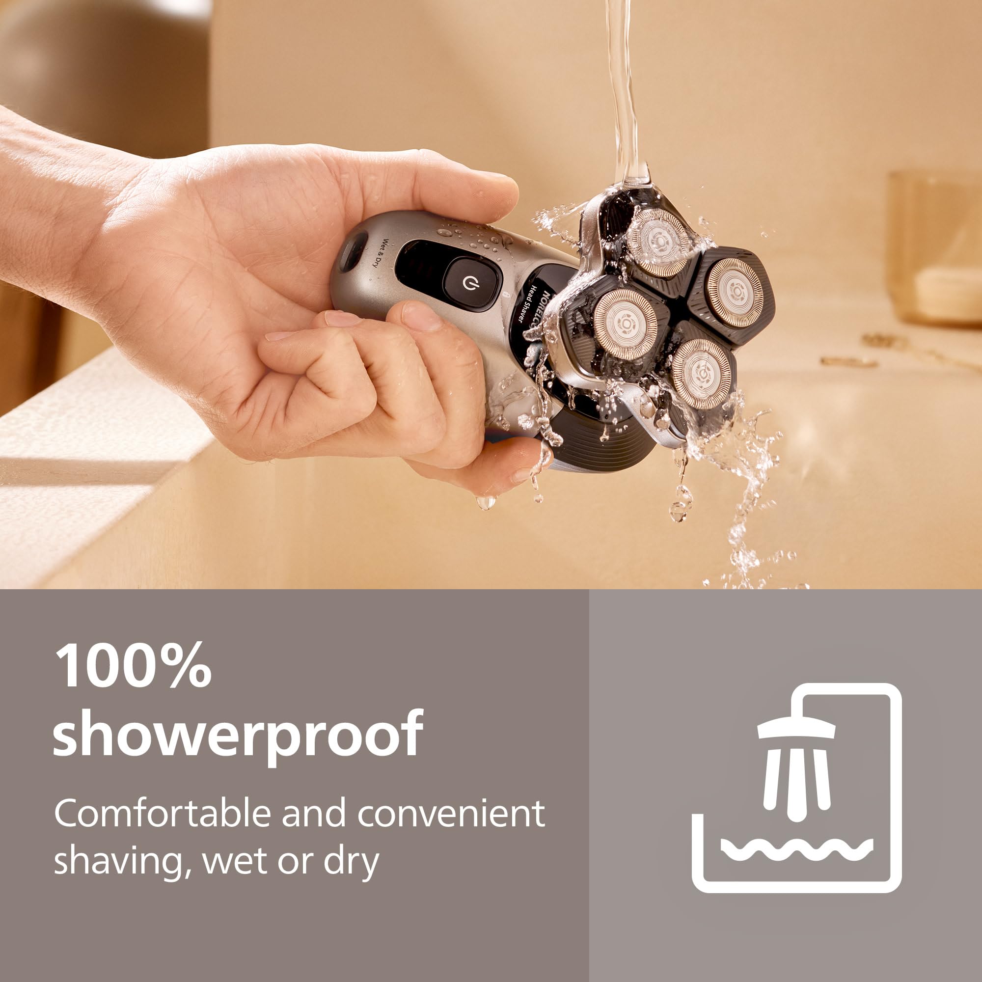 Rinsing station for quick post-shave cleaning