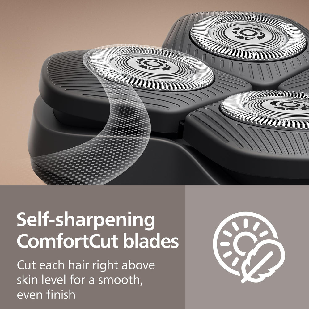 Norelco Pro 9000 ergonomic grip for secure handling