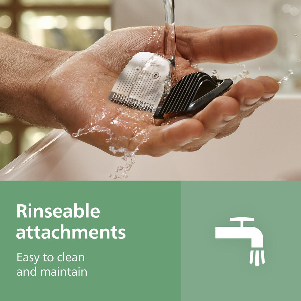 Norelco MG3939/50 washable blades for easy maintenance and cleaning.
