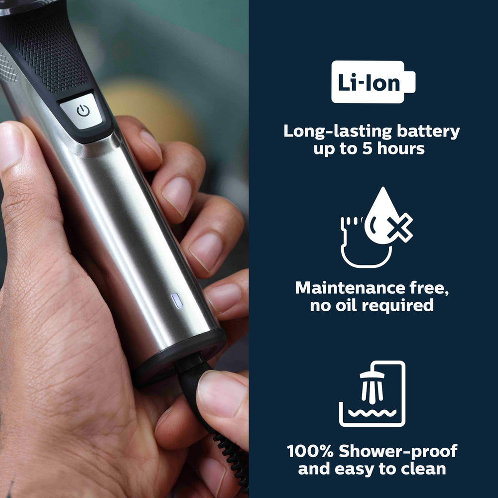 Norelco MG7910 body-grooming tool for comfortable full-body grooming.