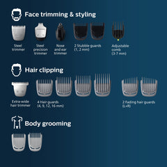 Norelco Multigroom 5000 oil-free blades require minimal maintenance for everyday use.