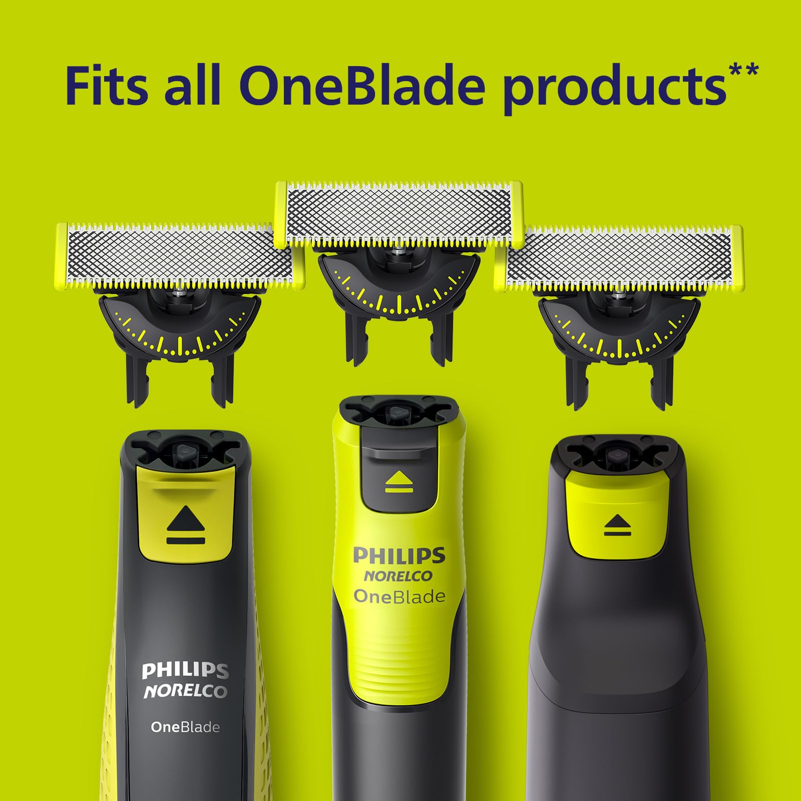 Norelco OneBlade 360 blades support extended grooming sessions.