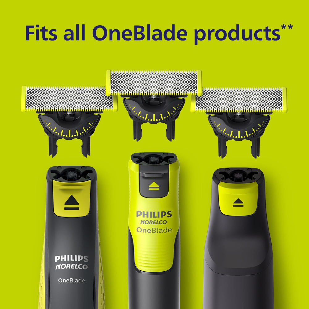 Norelco OneBlade 360 blades support extended grooming sessions.