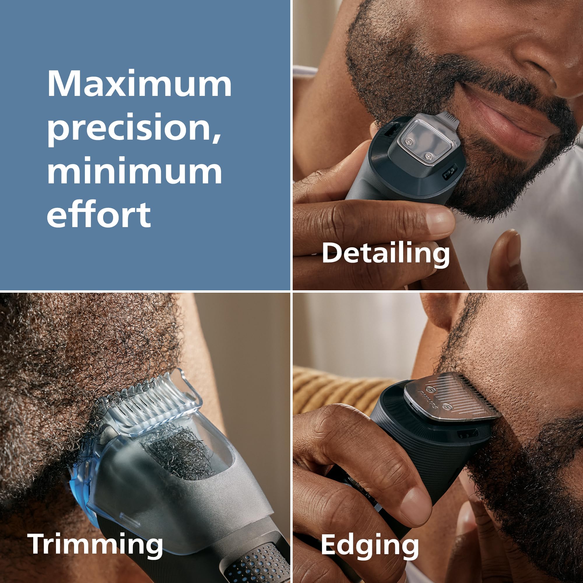 Norelco Beard Trimmer 5000 with 40 settings and 0.2 mm steps for precise shaping