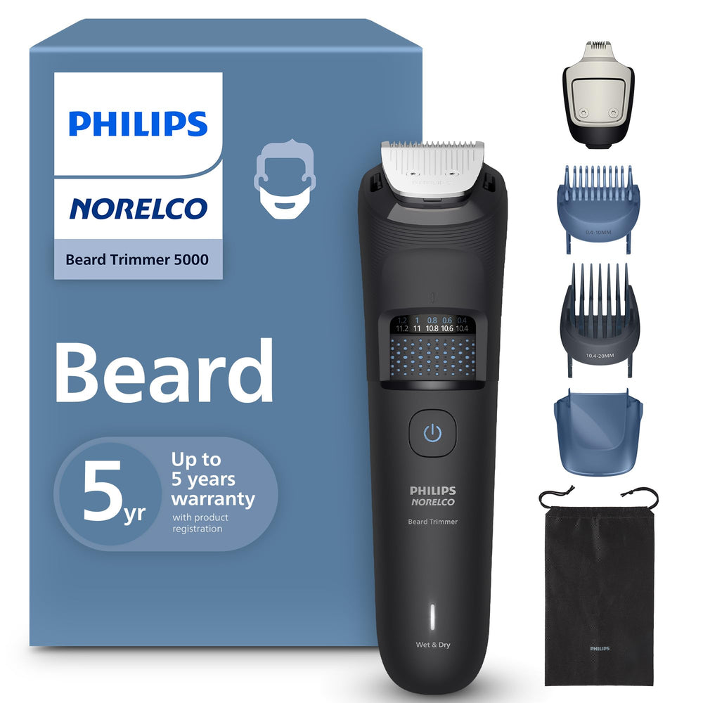 Norelco Beard Trimmer 5000 precision dial for exact length control
