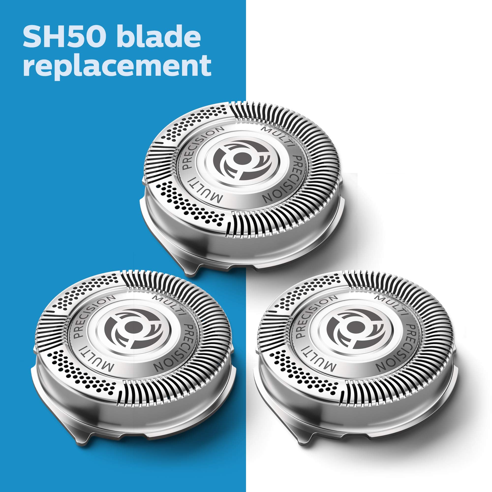 Norelco SH50/52 head fitment illustration for Series 5000 compatibility
