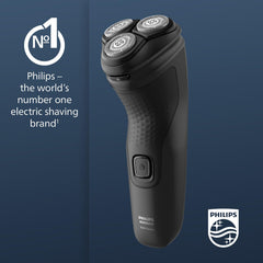 Norelco S1016/90 shaver blades close-up highlighting self-sharpening tech.