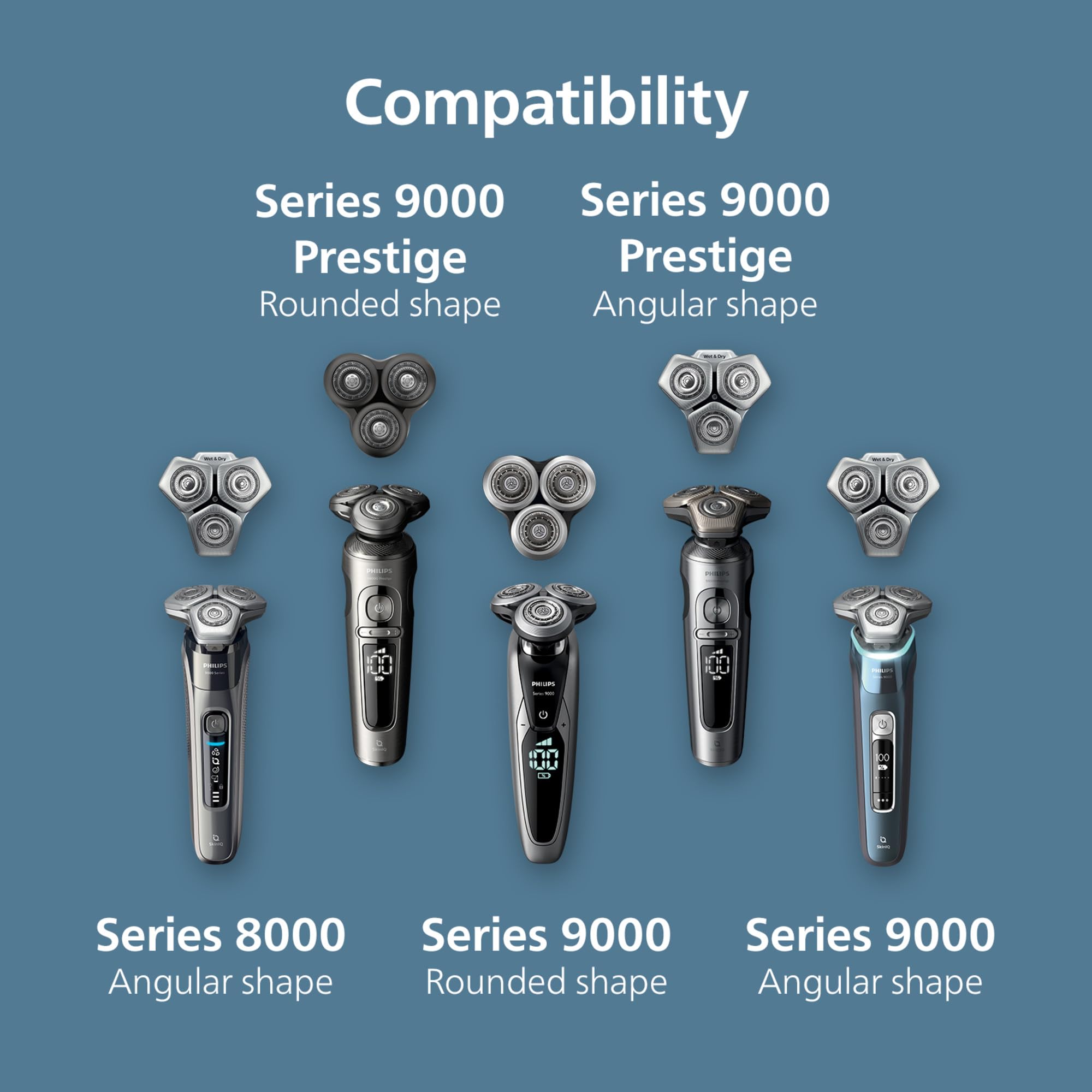 Self-sharpening Dual SteelPrecision blades for consistent performance.