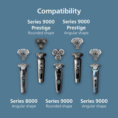 Self-sharpening Dual SteelPrecision blades for consistent performance.