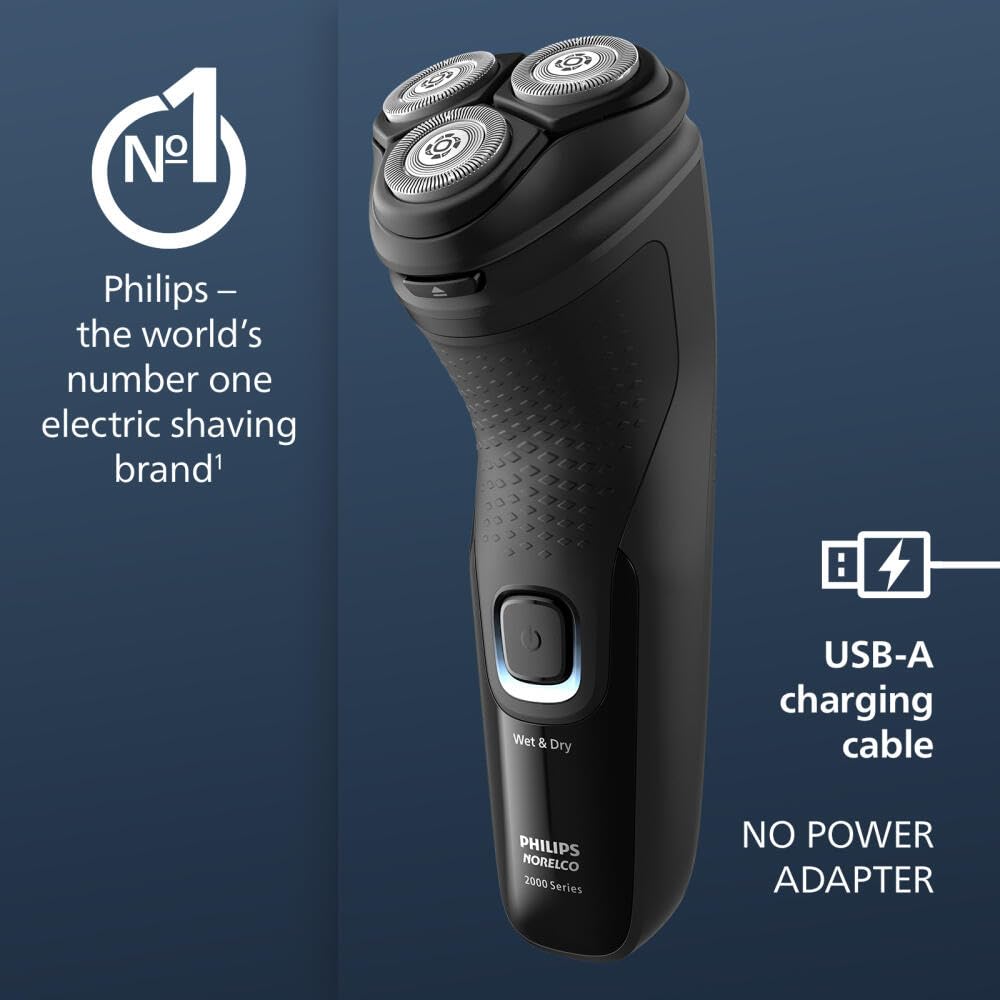Norelco Shaver 2400 rinse under tap for easy cleaning