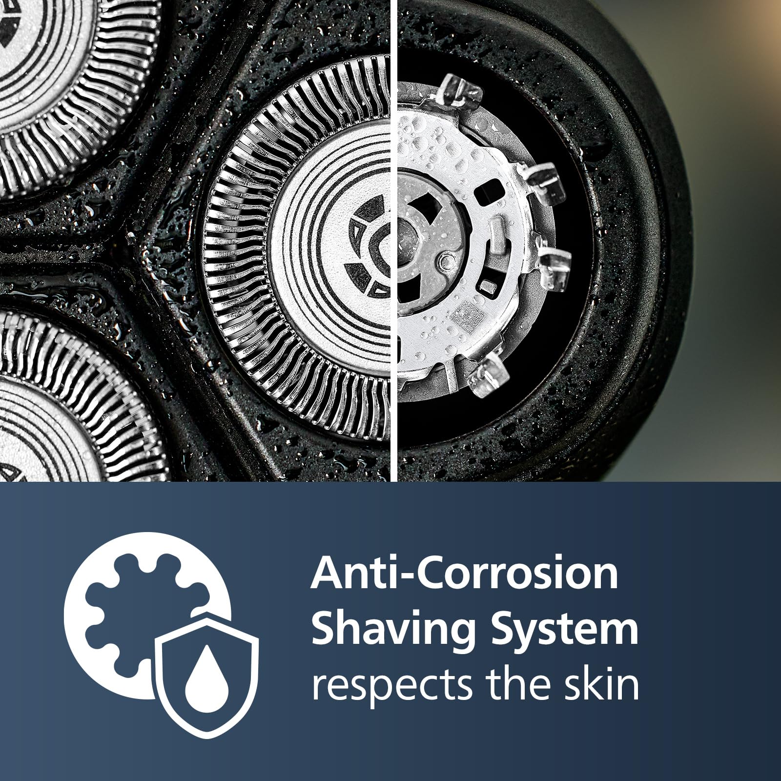 4D Flex Heads adapt to facial contours for comfortable shaving