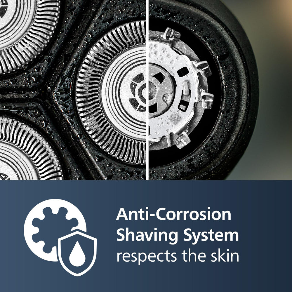 4D Flex Heads adapt to facial contours for comfortable shaving