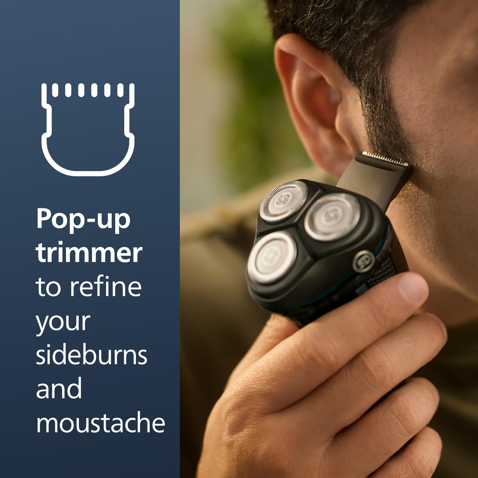 Norelco Shaver 3600 charges via USB-A for convenience.