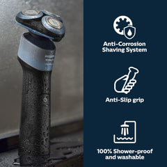 Norelco 5000X 360-degree flexible head follows contours for precise shaves