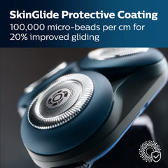 Norelco 5000X wet and dry use for versatile shaving in shower or dry mornings