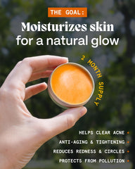 Norse Organics day balm texture close up reveals a smooth non greasy finish