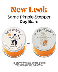 Norse Organics Pimple Stopper Day Balm tube ready for on the go application