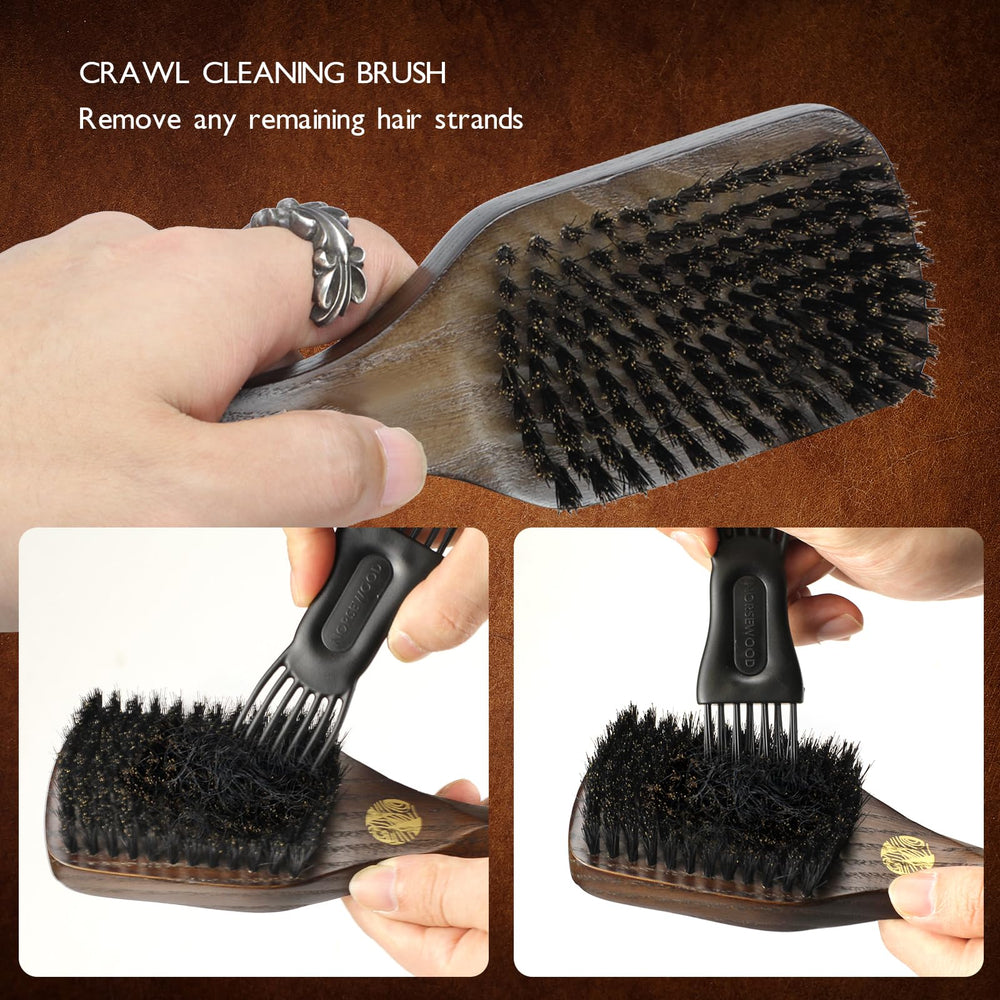 Norsewood Boar Bristle Brush in a stylish gift box.