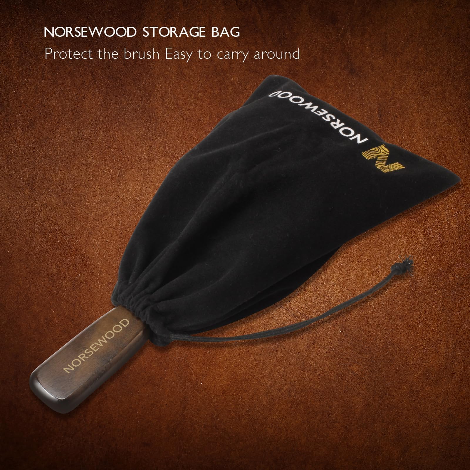 Norsewood included mini rake cleans bristles for peak performance