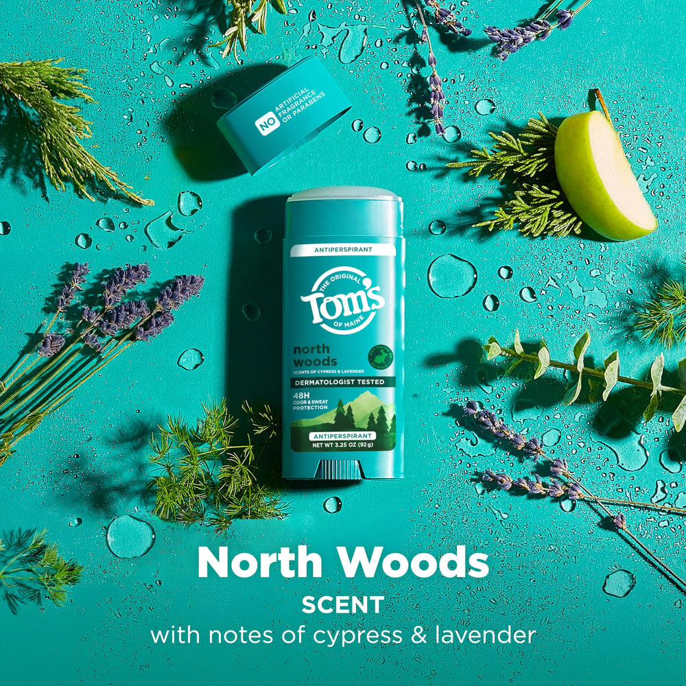 Preview of cedar and lavender scent notes in Tom's of Maine North Woods.