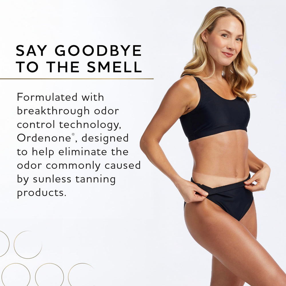Norvell after-24-hours glow image demonstrates lasting, natural-looking tan.