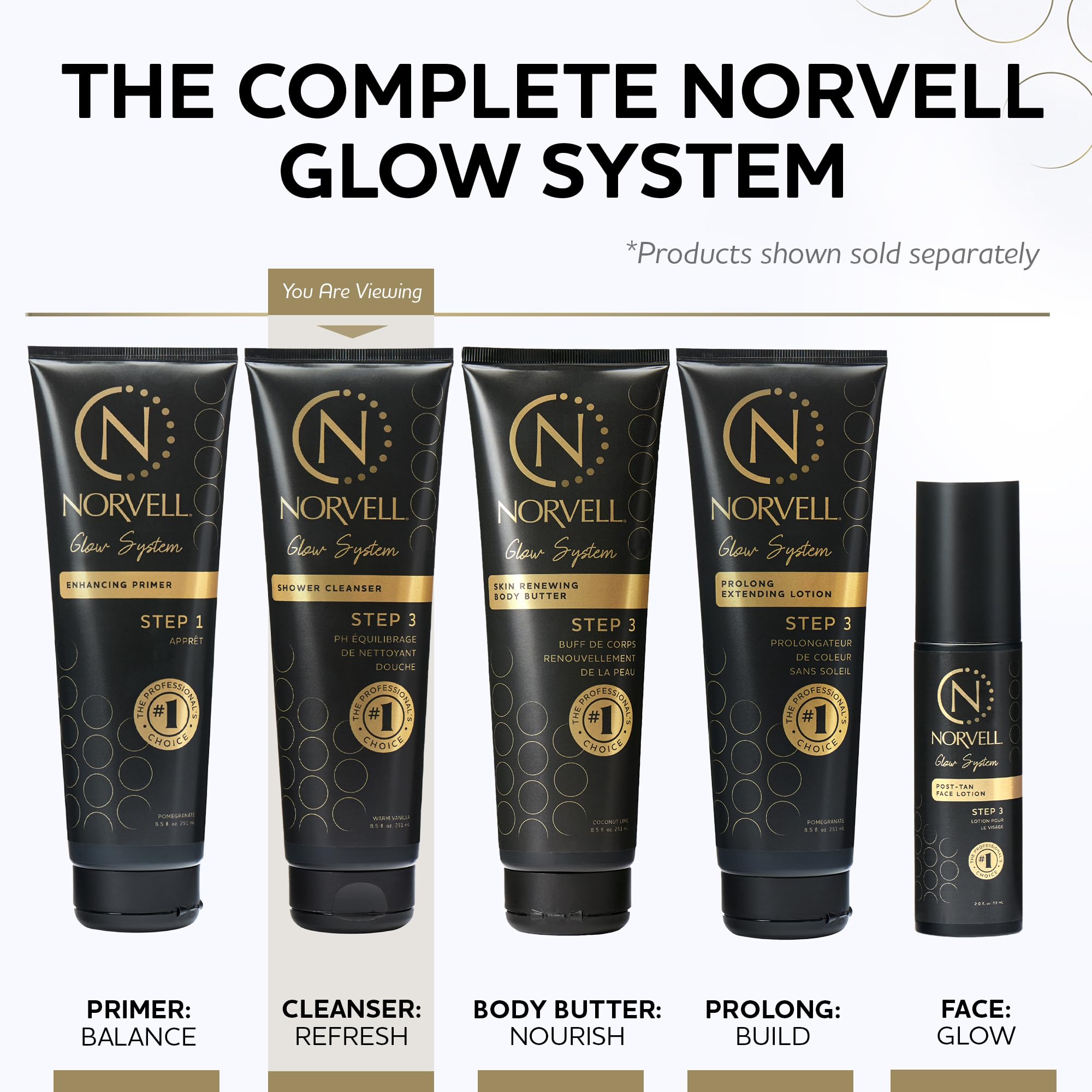 Norvell envase renovado con fórmula para bronceado natural