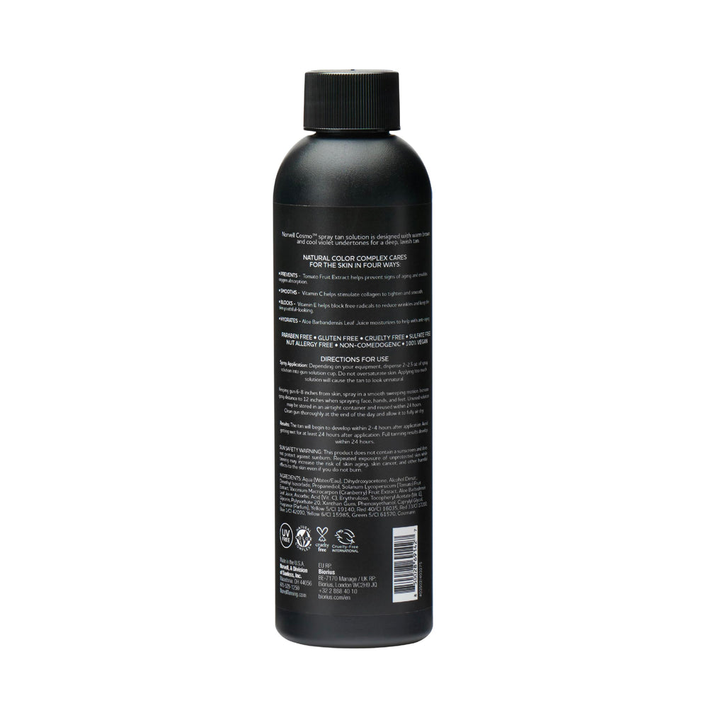 Norvell Cosmo care instructions and expiration date reminder on packaging