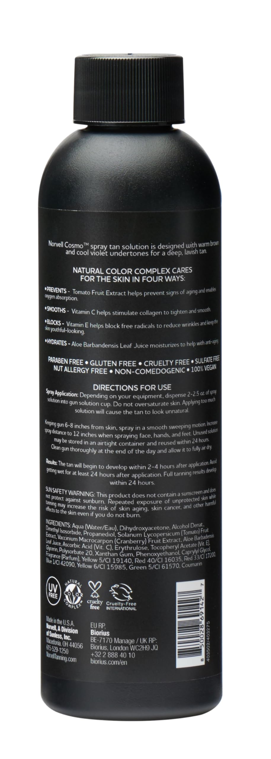 Norvell Cosmo spray nozzle for even application and minimal overspray
