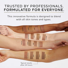 Norvell Cosmo spray tan color-developing stage emphasizes undertones.