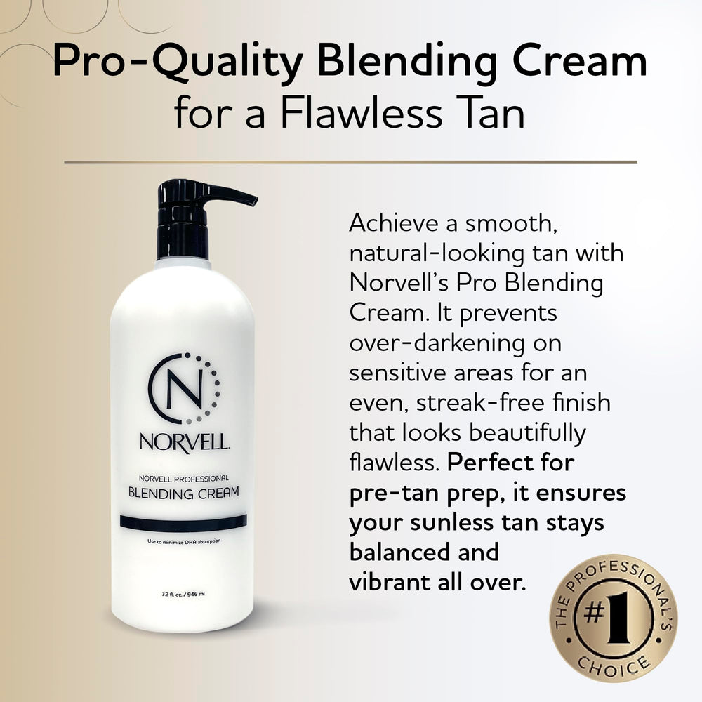 Norvell barrier cream on elbows and knuckles promotes a natural-looking tan