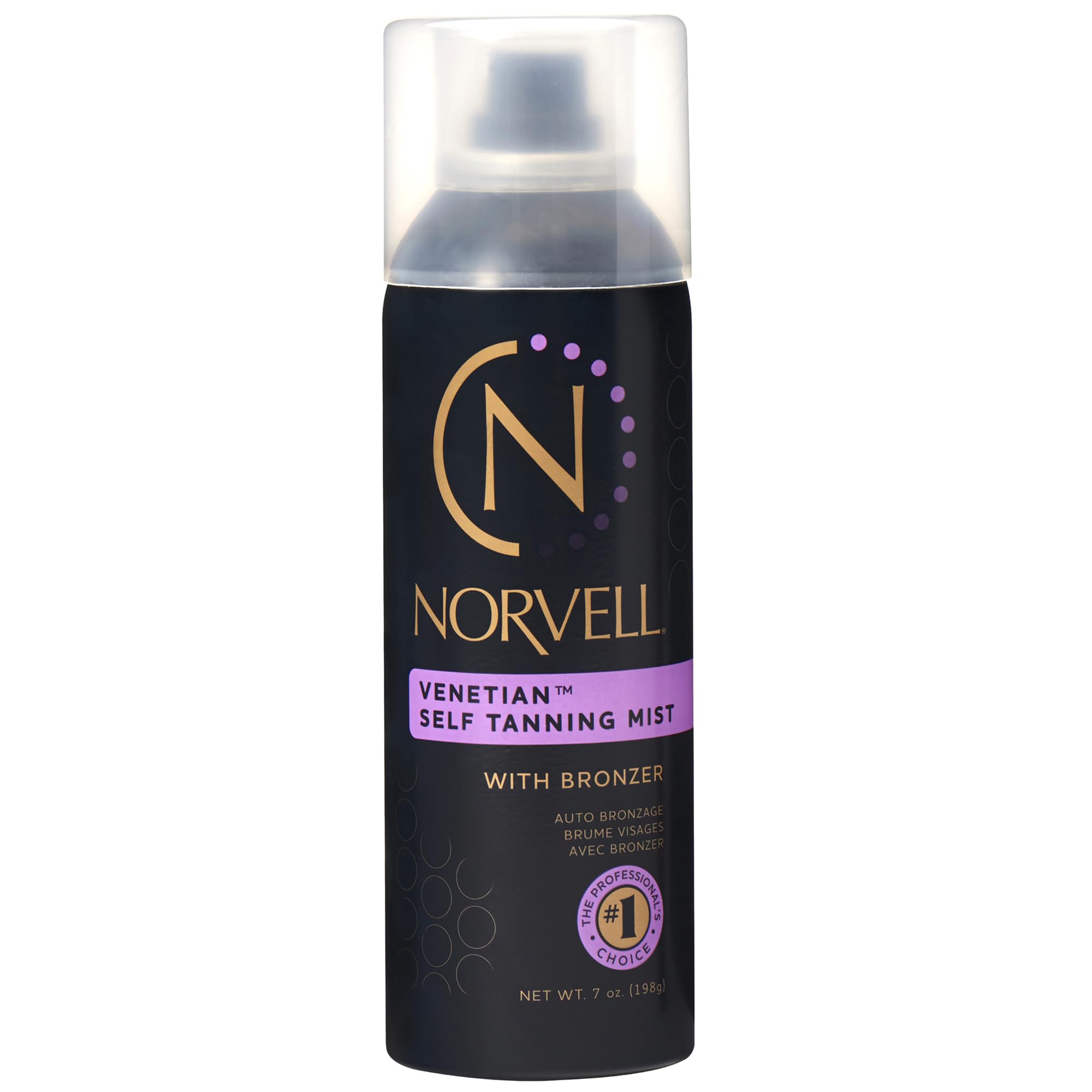 Norvell Venetian Mist bottle front view for easy at-home tanning