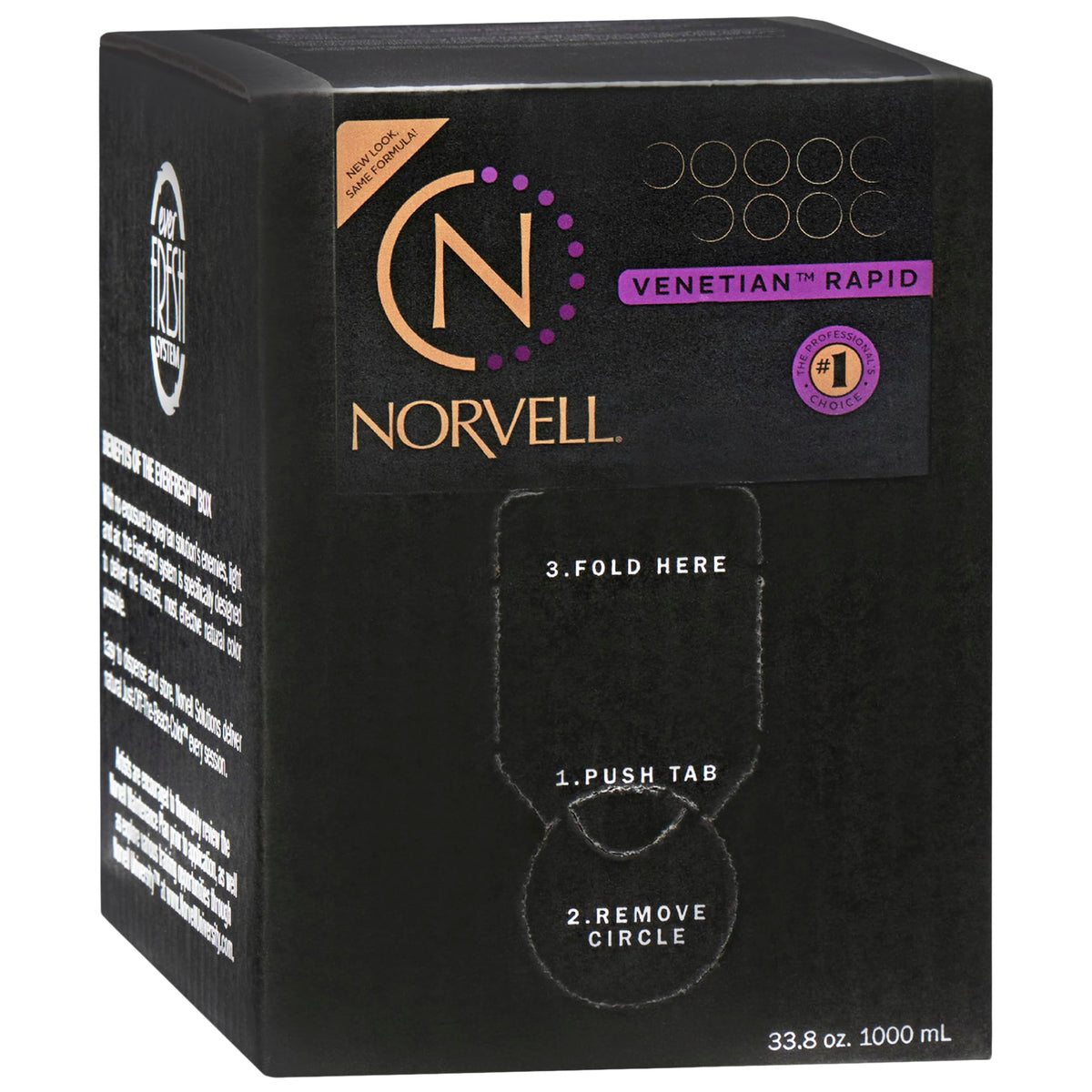 Norvell Venetian One bottle with glow preview showing fast, natural bronze color