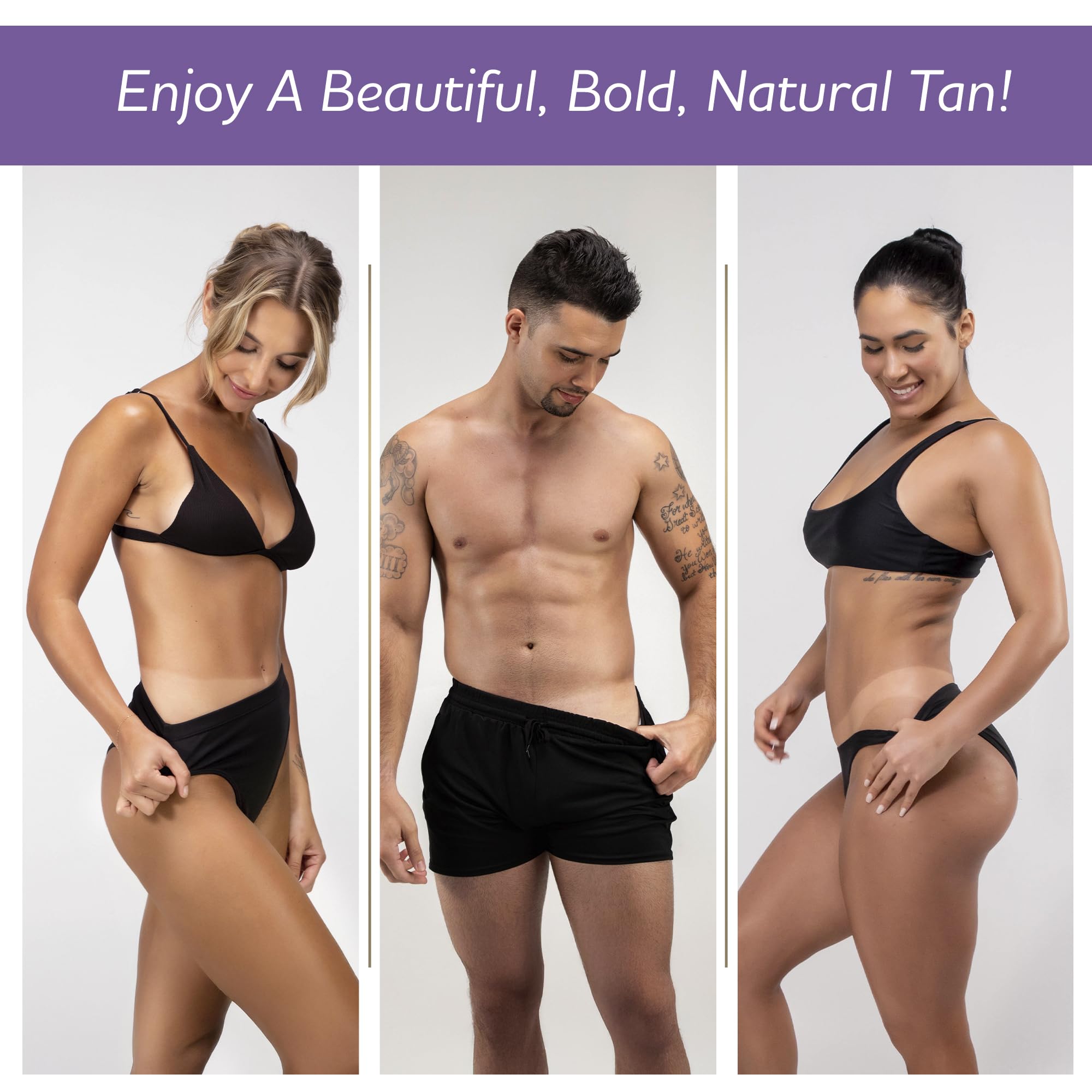 Norvell Venetian Plus undertone balance presents smoky Mediterranean tan.