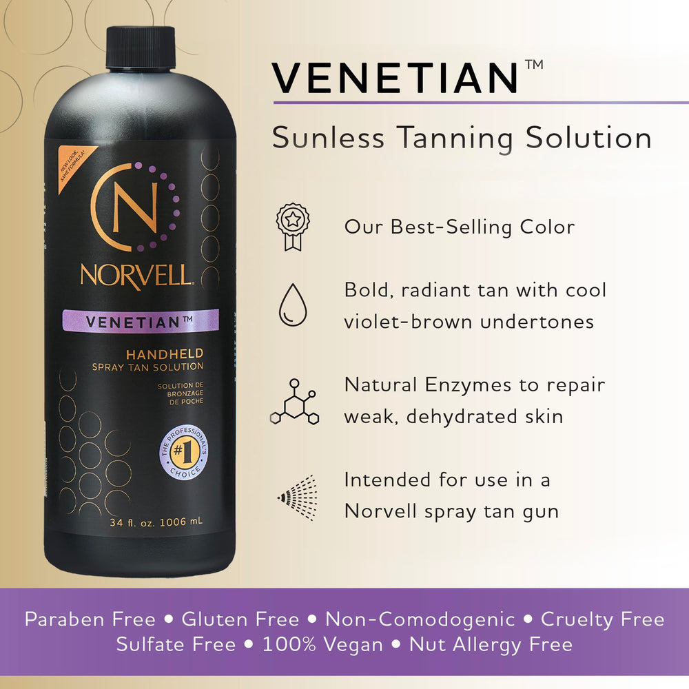 Norvell Venetian spray cap close-up for even, smooth application.