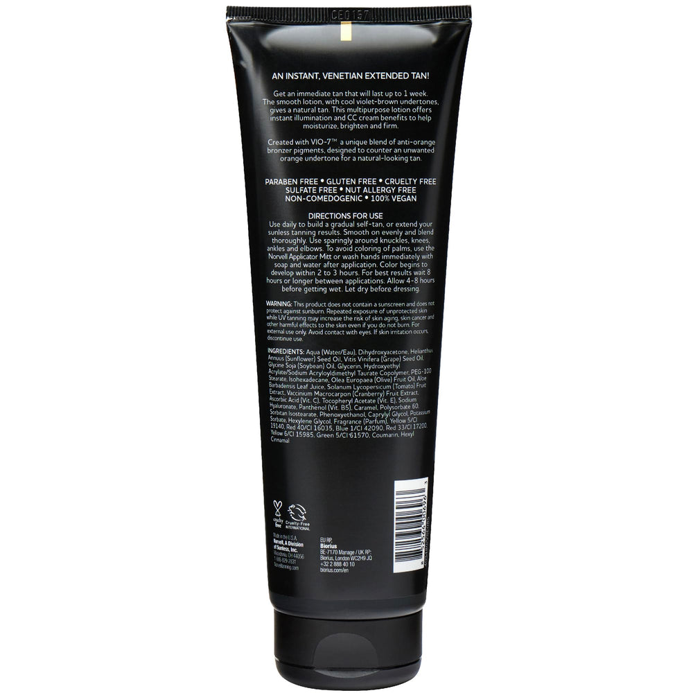 Norvell Venetian Sunless routine shot suggests streak-free results