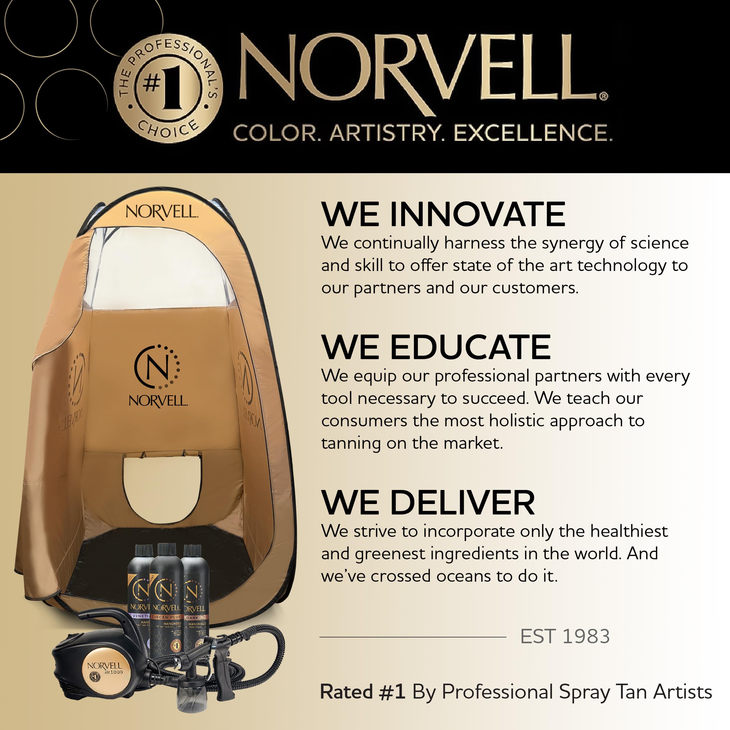 Norvell portable carrying case for easy storage and transport