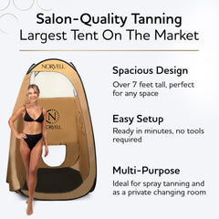 Norvell XL tent interior shows spacious layout for efficient sessions