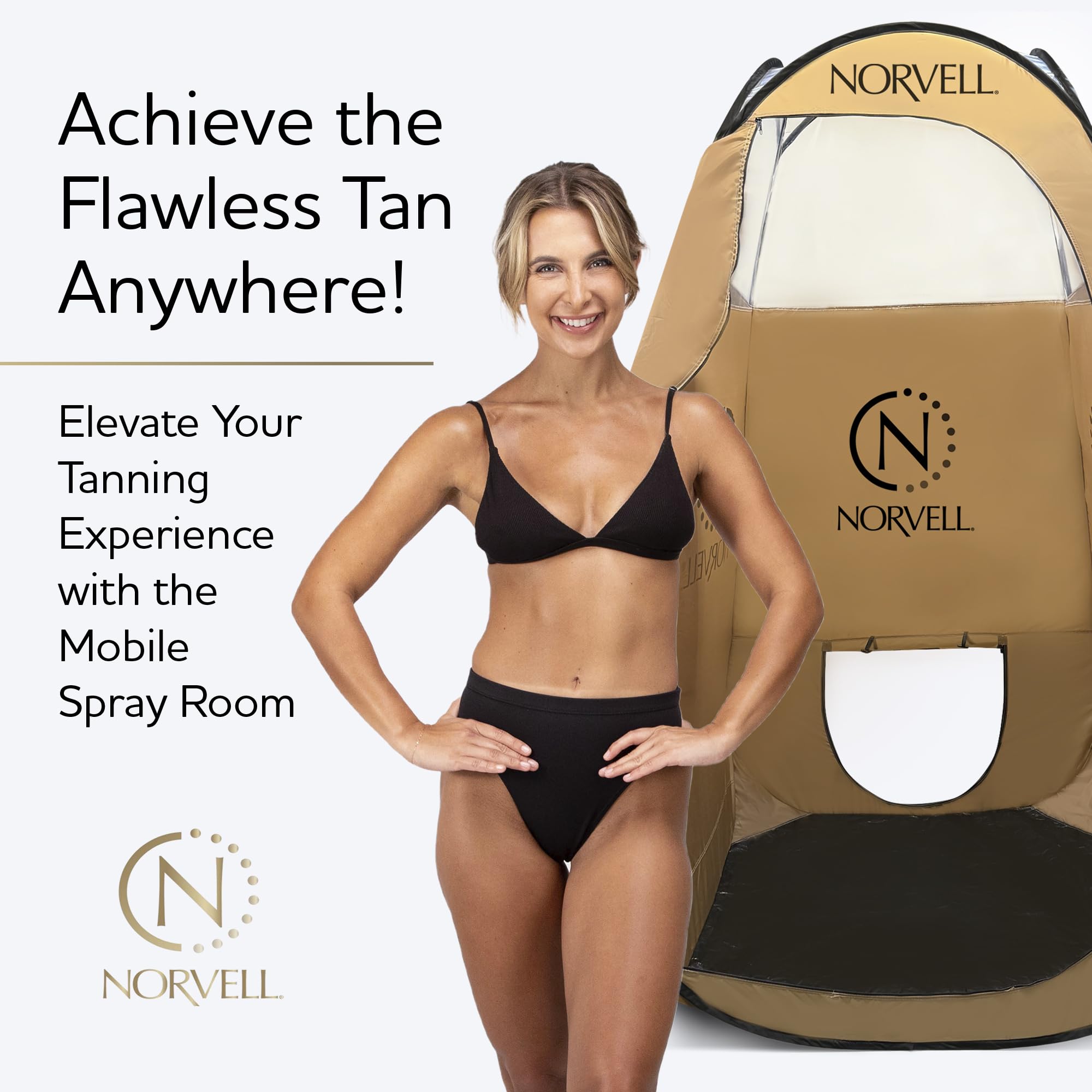 Norvell XL tent heavy-duty vinyl bottom protects from overspray