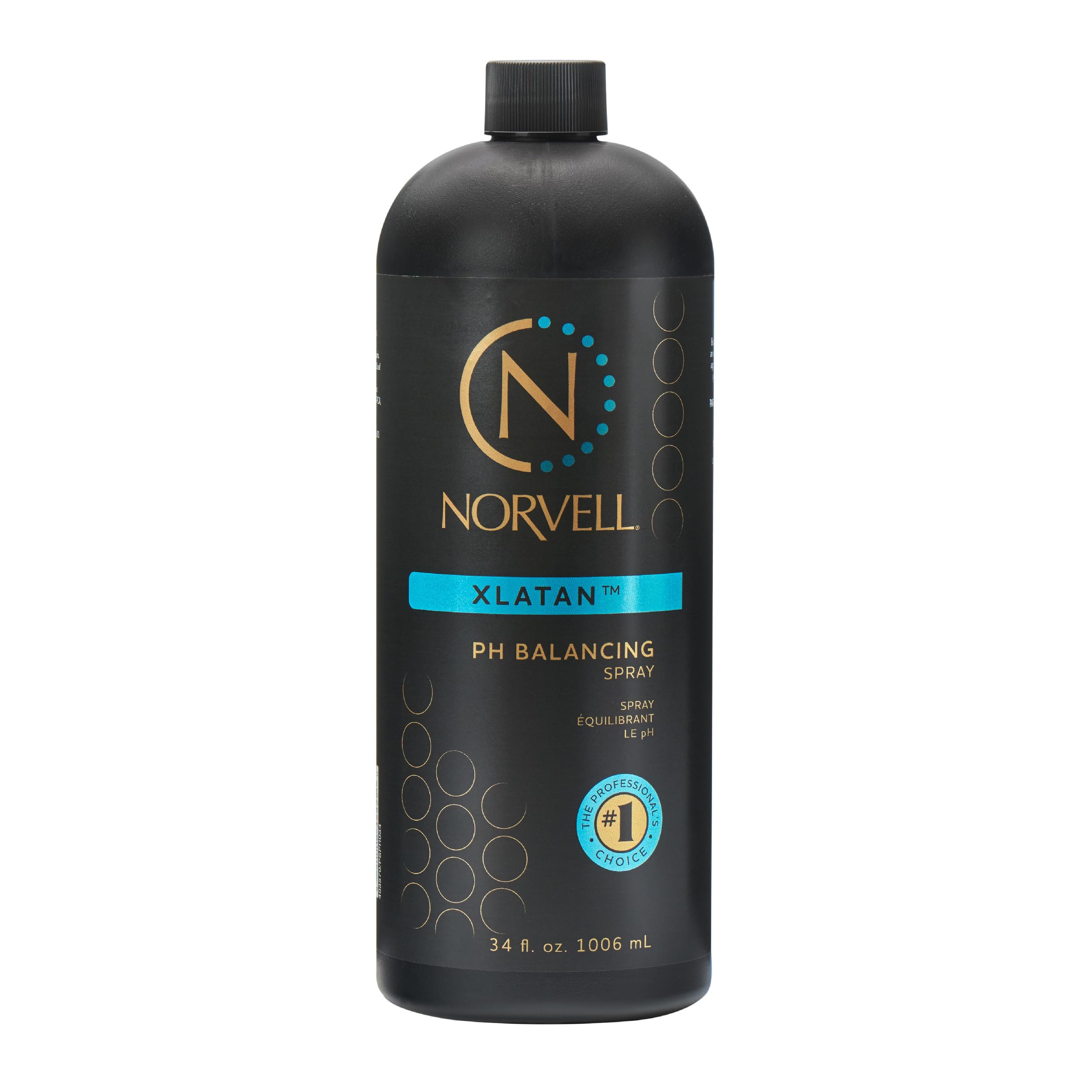 Norvell XLATAN bottle front view showing pre-tan prep for even color