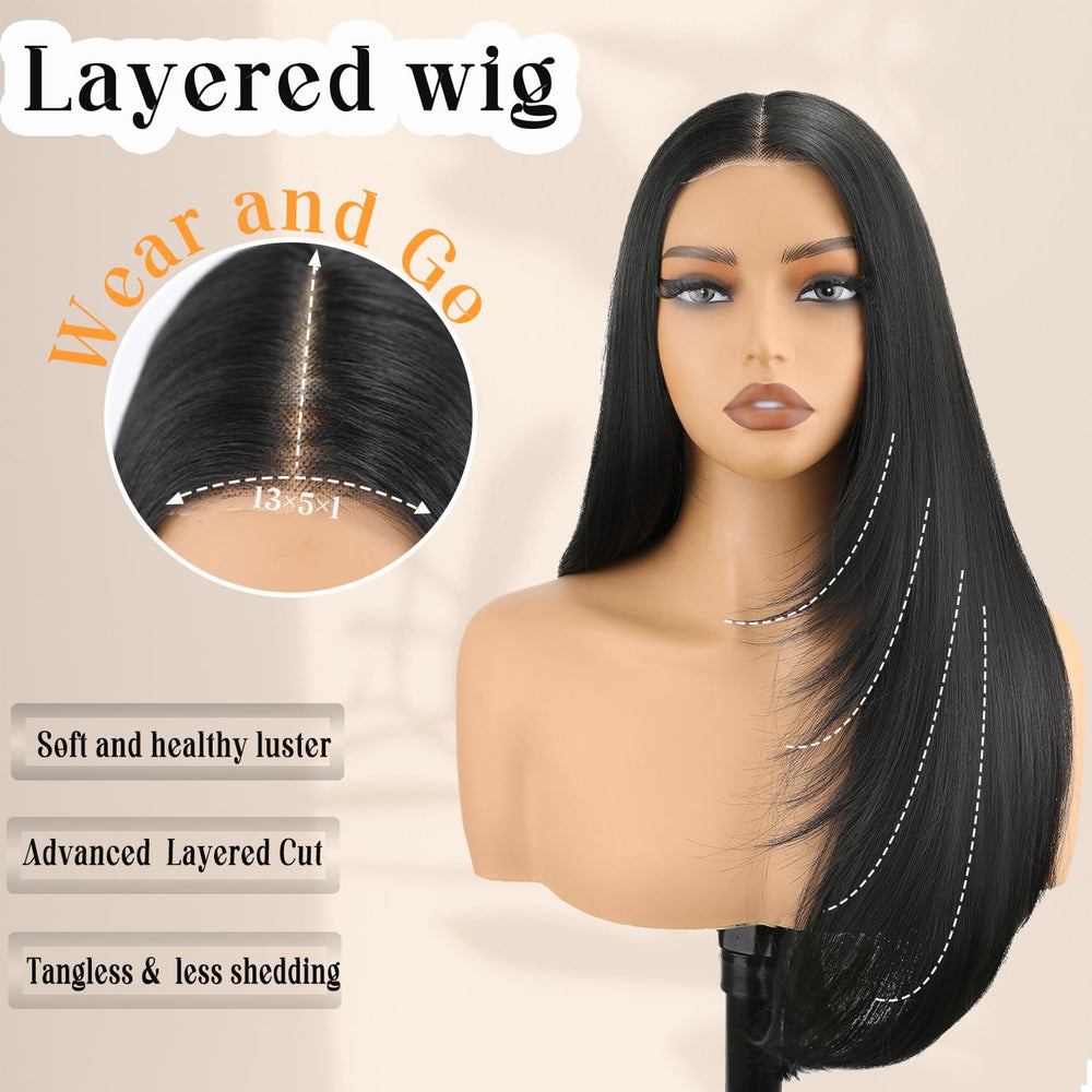 NOSTALGIA layered-cut wig, salon-inspired depth and movement