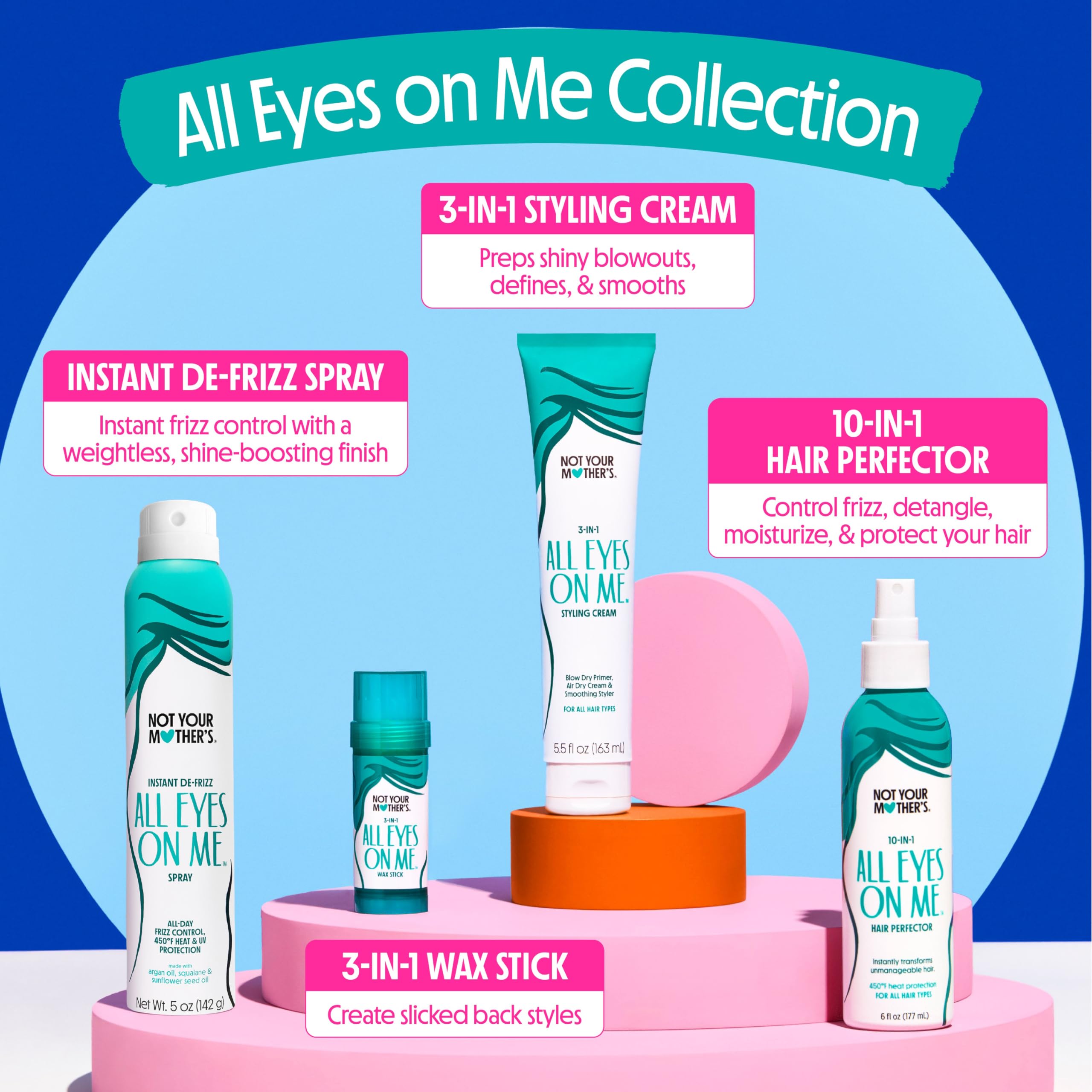 Not Your Mother's All Eyes On Me: compatible con cabello húmedo o seco.