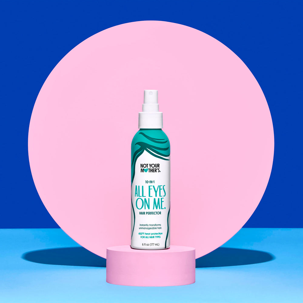 Not Your Mother's All Eyes On Me model hair demonstrates frizz control and added shine.