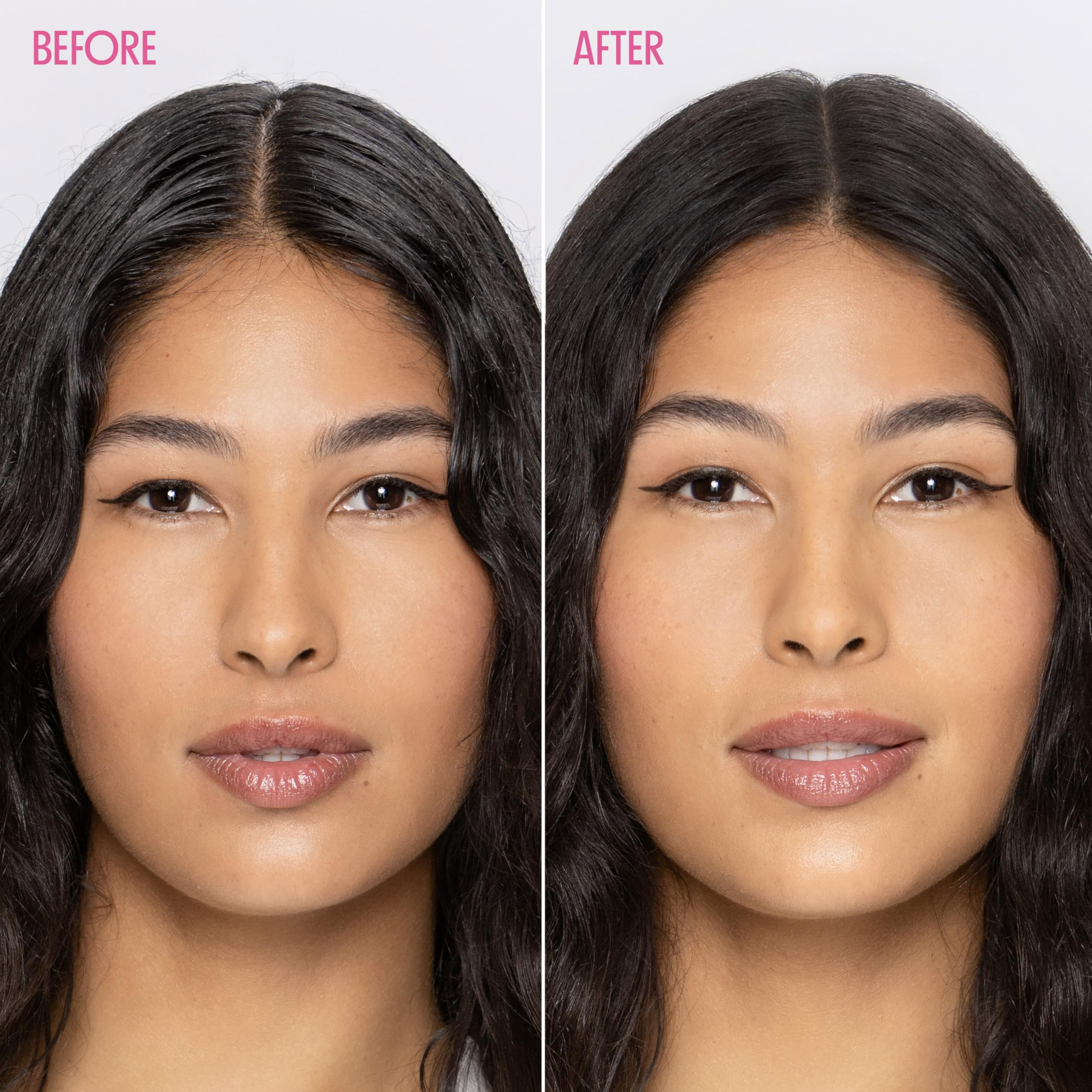 Not Your Mother's Clean Freak dry hair powder application scene highlights oil absorption between washes.