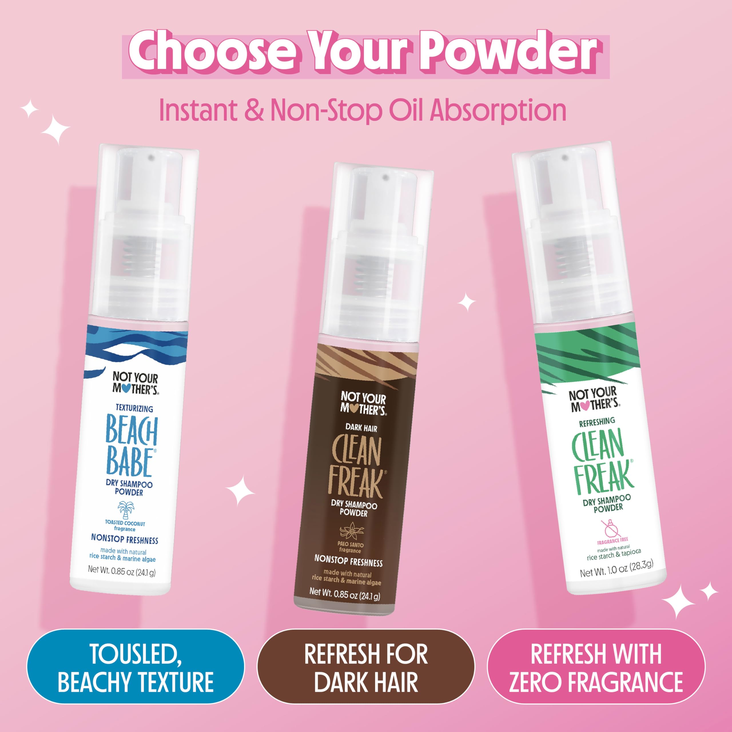Not Your Mother's Clean Freak scent palo santo conveys fresh, spa-like experience.