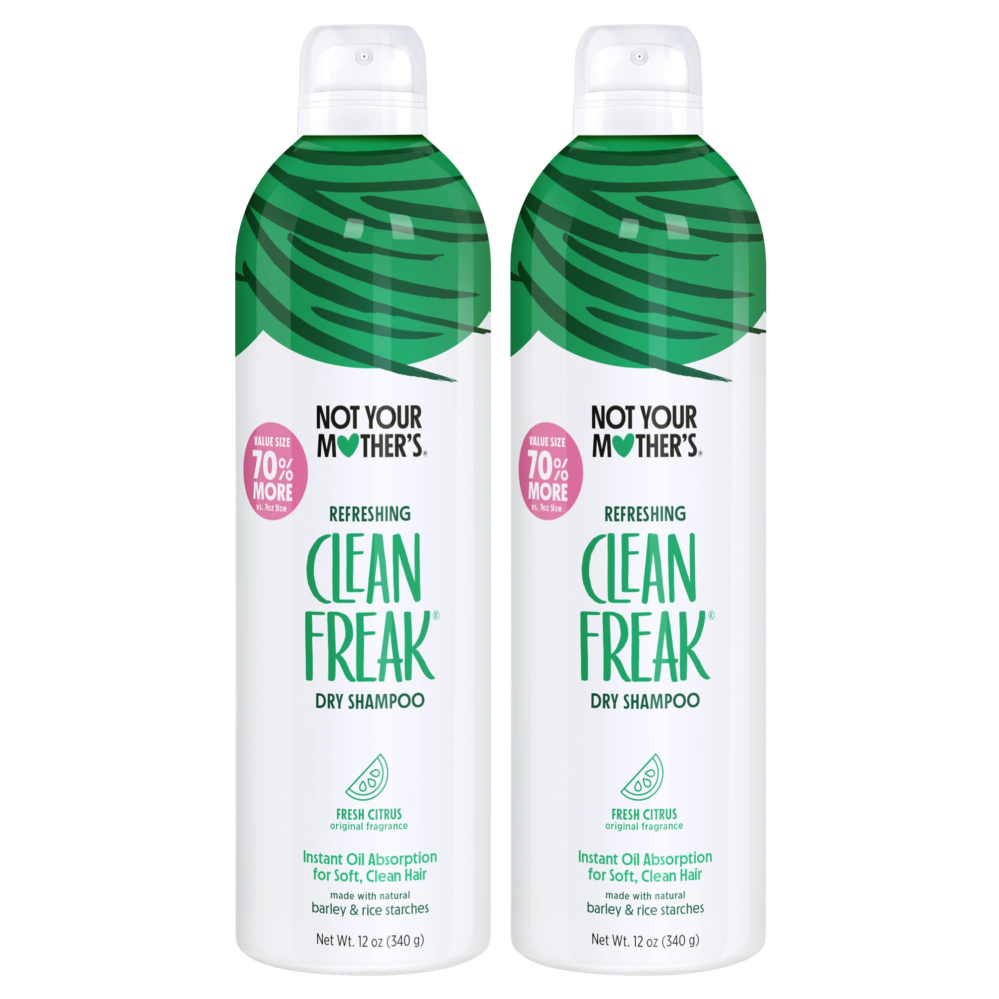 Not Your Mother's Clean Freak Dry Shampoo bottle ready for quick oil absorption between washes
