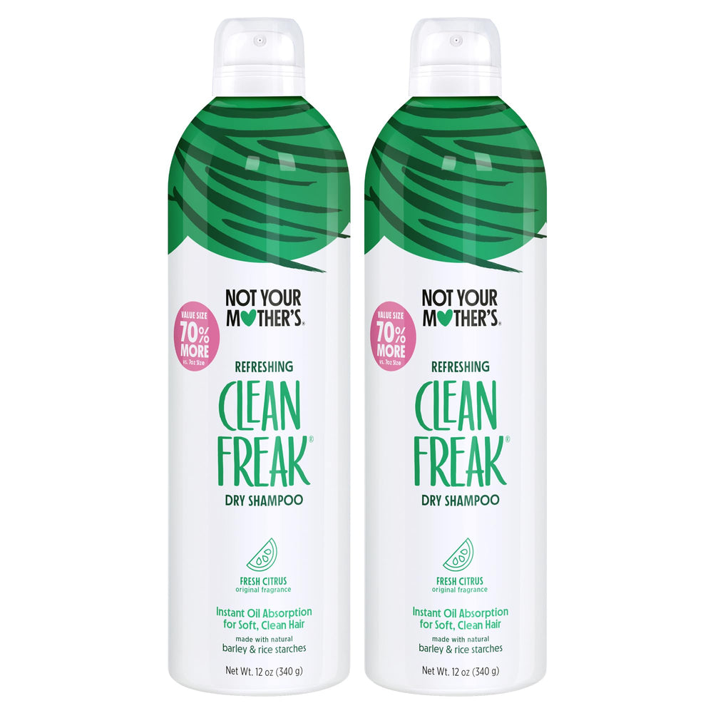 Not Your Mother's Clean Freak Dry Shampoo bottle ready for quick oil absorption between washes