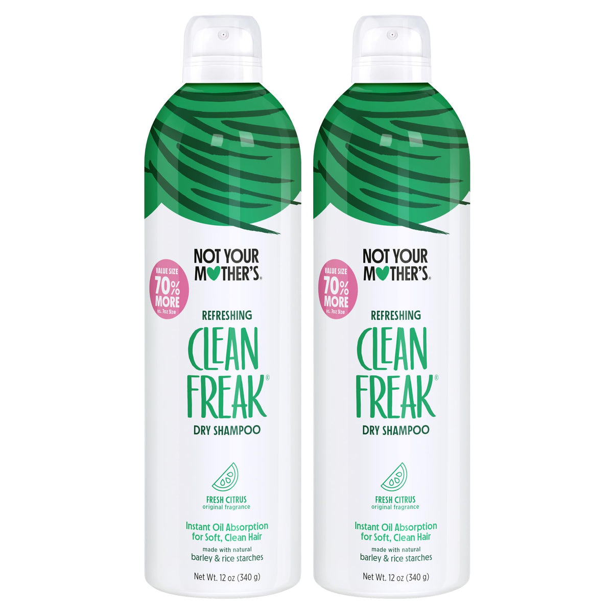 Not Your Mother's Clean Freak Dry Shampoo bottle ready for quick oil absorption between washes